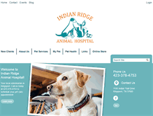 Tablet Screenshot of indianridgeanimalhospital.net